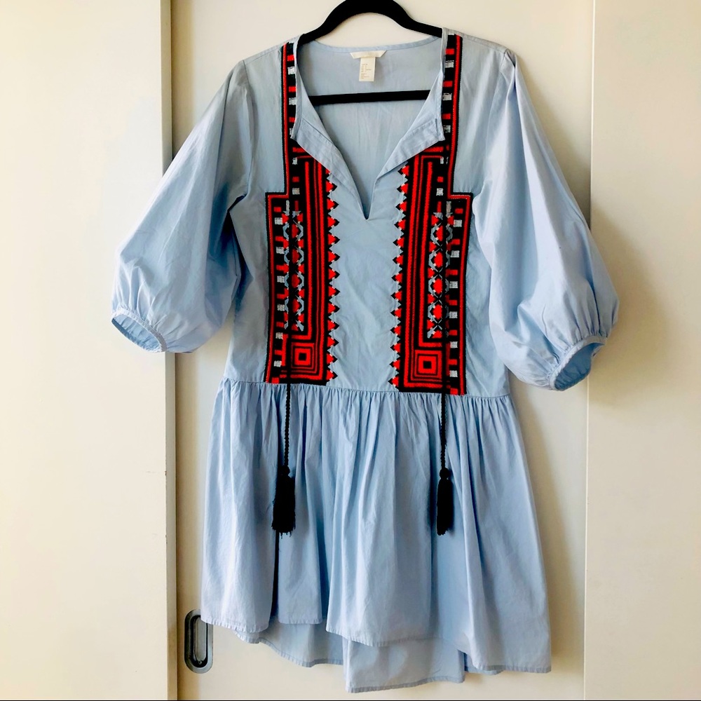 Boho Beauty 💙 Zara Gently Worn gorgeous dress with details! Loved & letting go.